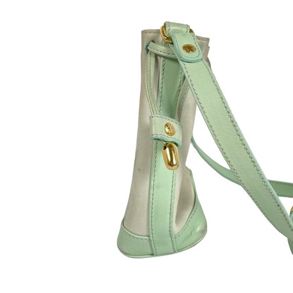 Authentic CELINE Cross Body Bucket Suede Drawstring Bag Purse - Picture 6 of 11